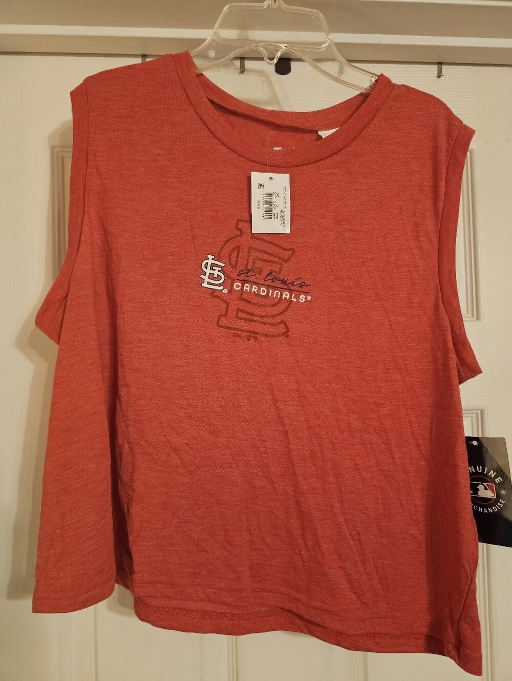 NWT St. Louis Cardinals Sleeveless T-Shirt. Size:XL.